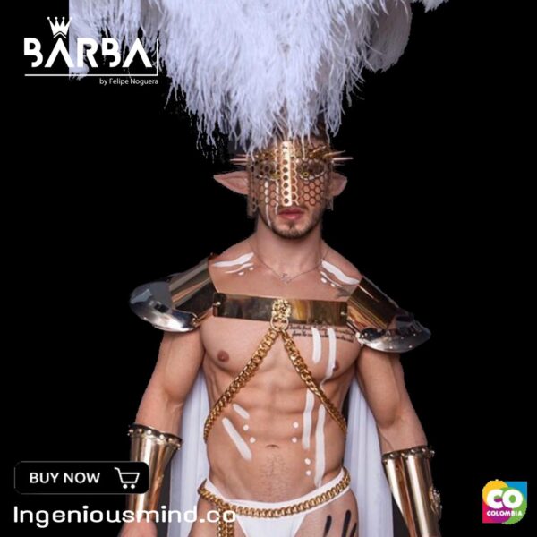 Aureus Guard — Traje Ceremonial con Plumas